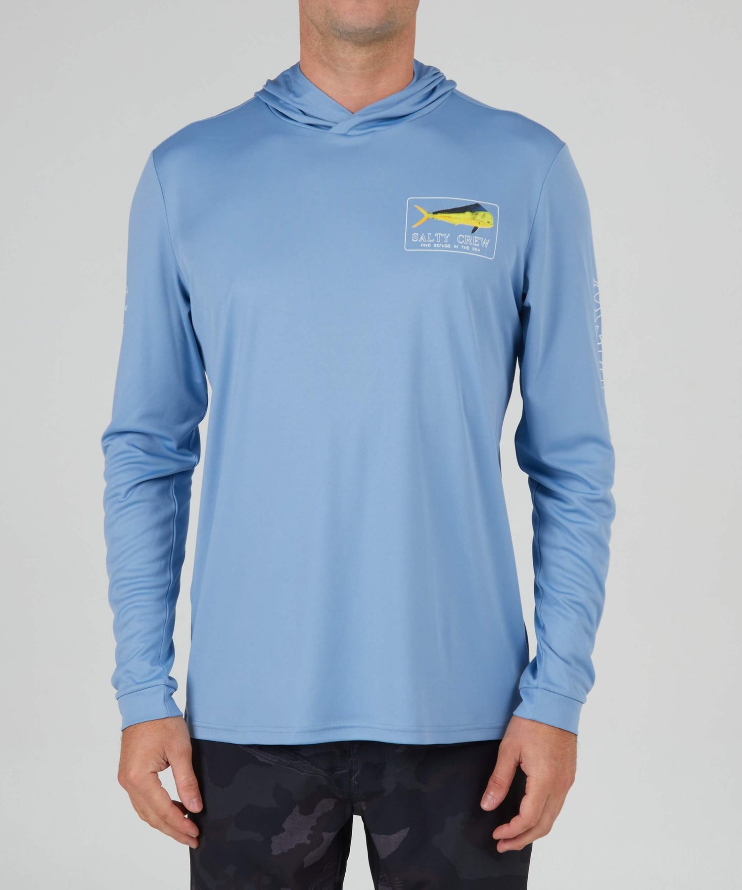 Salty Crew Men - Golden Mahi Hood Sunshirt - Marine Blue