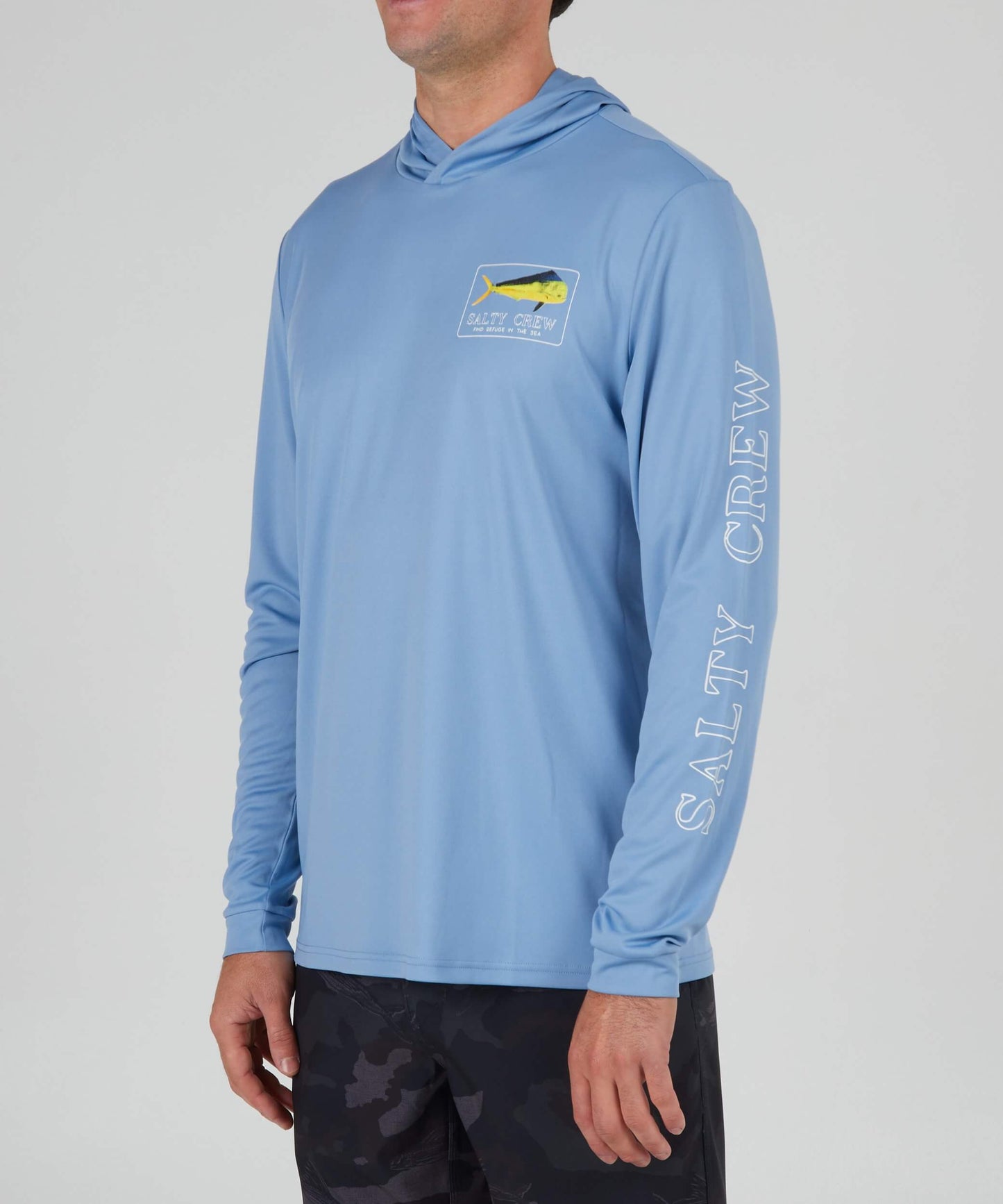 Salty Crew Men - Golden Mahi Hood Sunshirt - Marine Blue