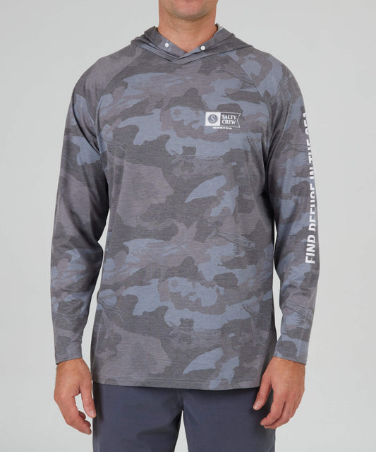 Salty Crew Men - Mariner Hood - Black Camo