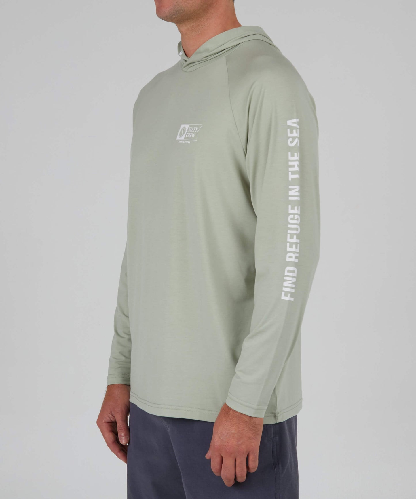 Salty Crew Men - Mariner Hood - Dusty Sage