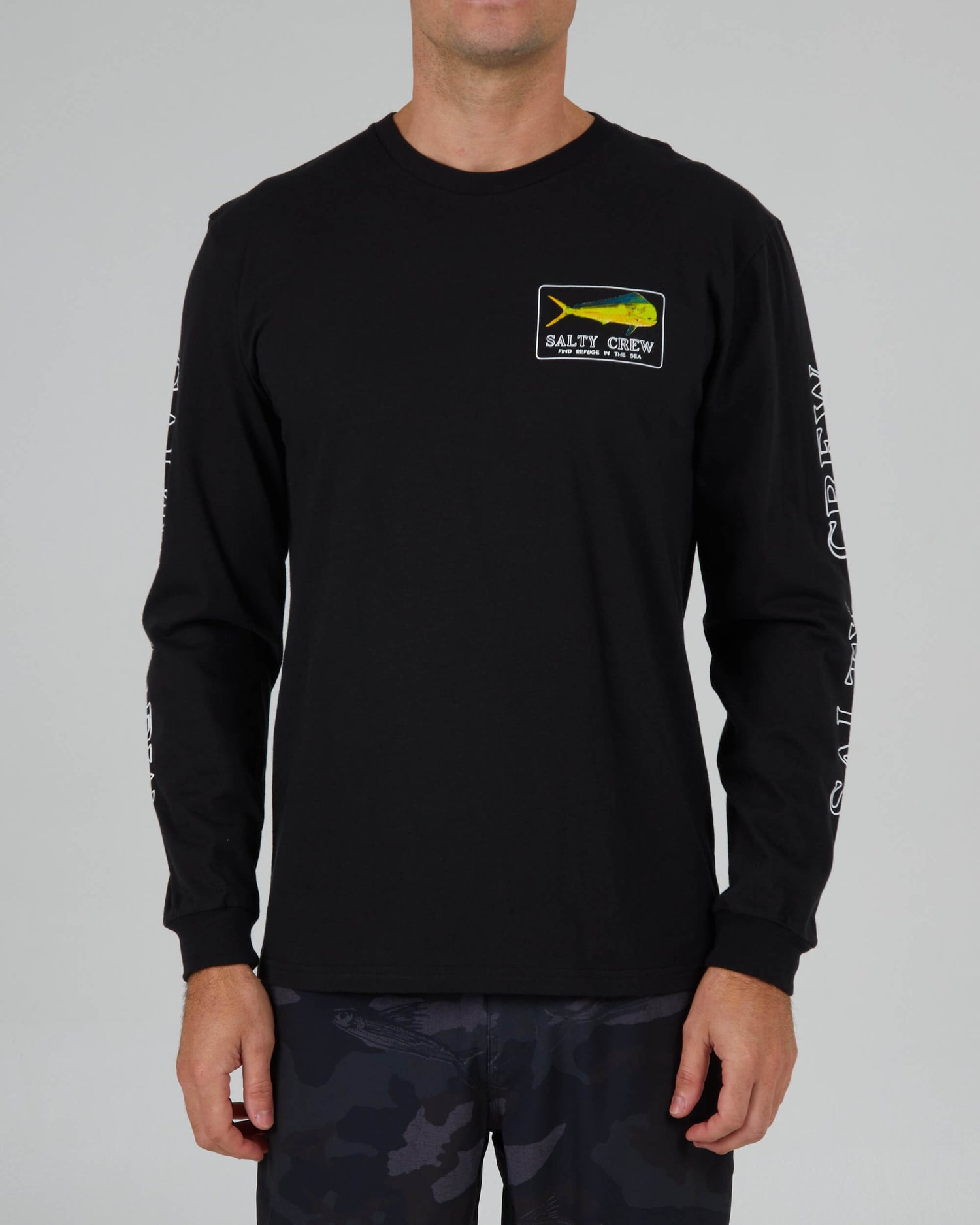 Salty Crew Men - Golden Mahi Premium L/S Tee - Black