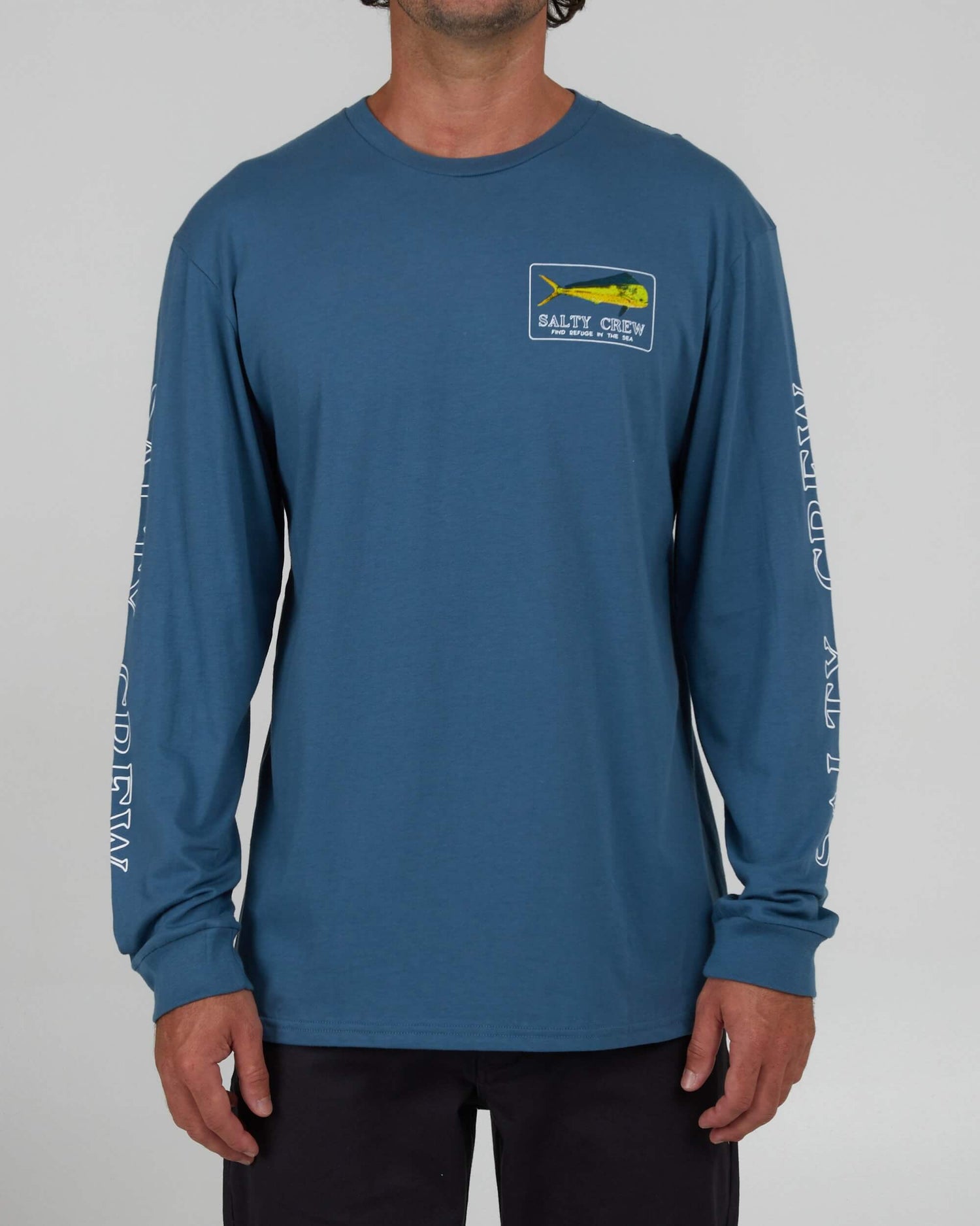 Salty Crew Men - Golden Mahi Premium L/S Tee - Slate