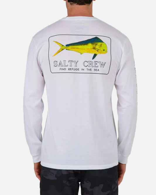 Salty Crew Men - Golden Mahi Premium L/S Tee - White