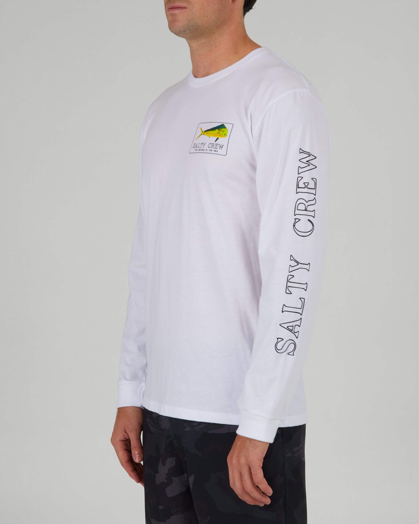 Salty Crew Men - Golden Mahi Premium L/S Tee - White