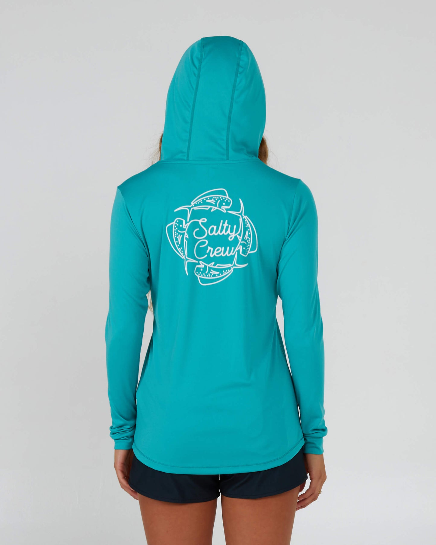 Salty Crew Womens - Drawn In Circles Hood Sunshirt - Sea Green