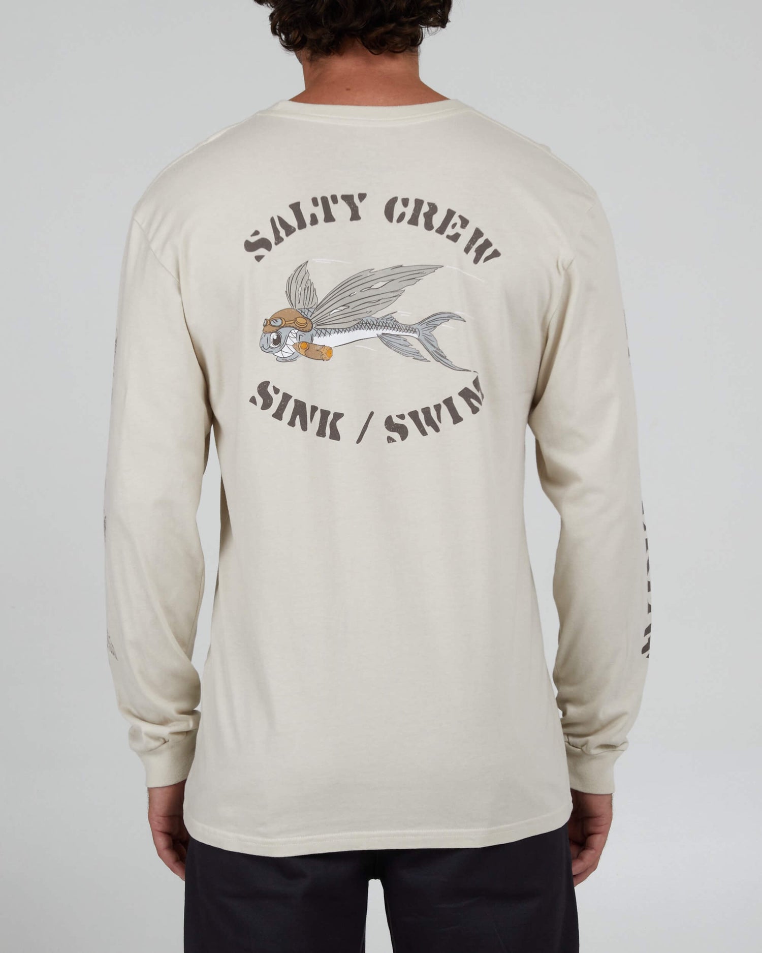 Salty Crew Men - Kamikaze Premium L/S Tee - Bone