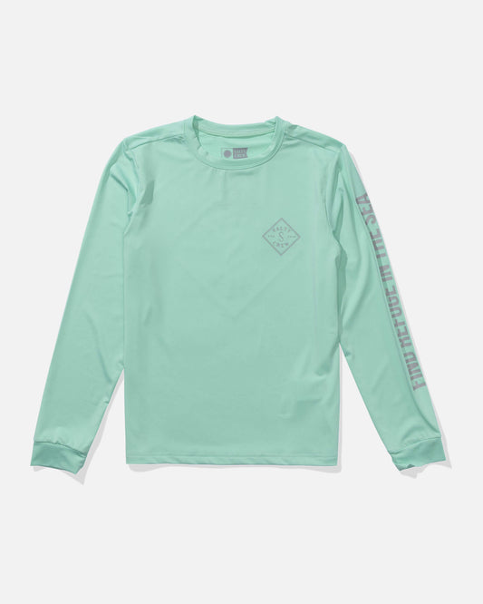 Salty crew SUN PROTECTION Tippet  Sunshirt Kids - Sea Foam in Sea Foam