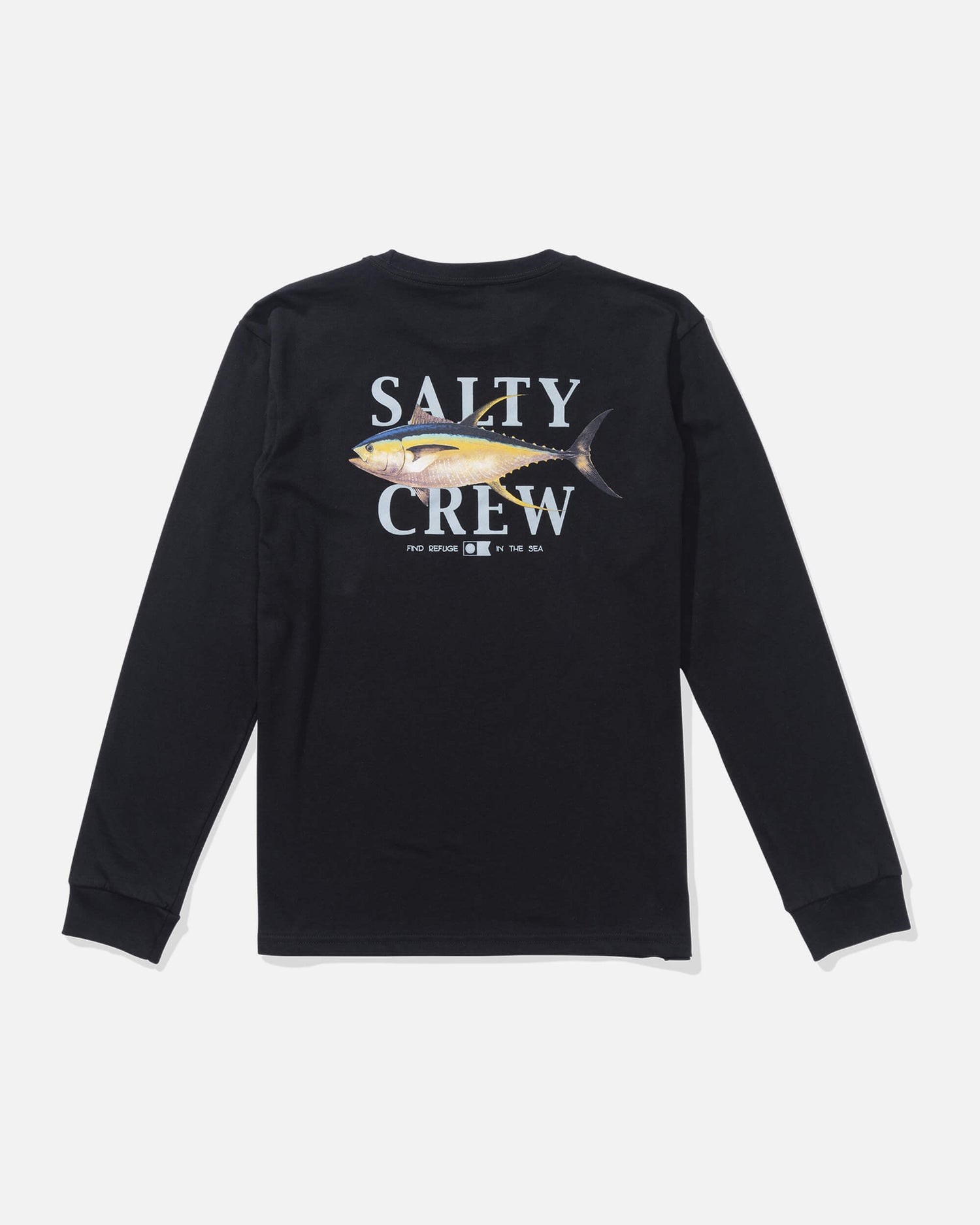 Salty crew T-SHIRTS L/S Yellowfin  Ls Tee Kids - Black in Black