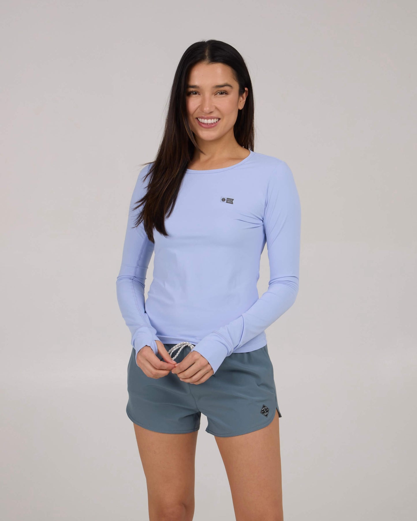 Salty crew SUN PROTECTION Alpha L/S Rashguard - Violet Blue in Violet Blue