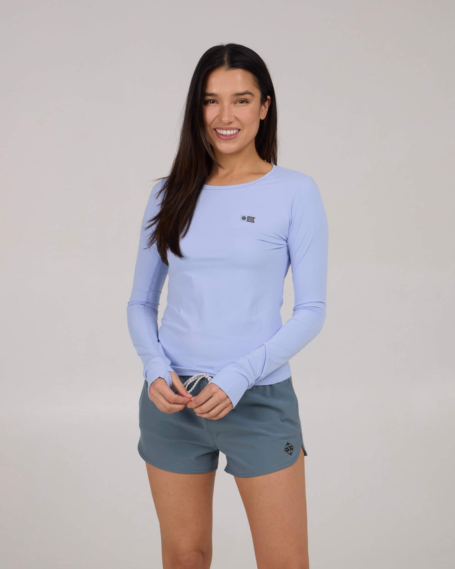 Salty crew SUN PROTECTION Alpha L/S Rashguard - Violet Blue in Violet Blue