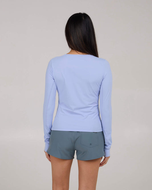 Salty crew SUN PROTECTION Alpha L/S Rashguard - Violet Blue in Violet Blue