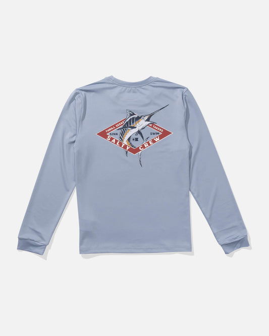 Salty crew SUN PROTECTION Marlin  Sunshirt Kids - Blue Fog in Blue Fog