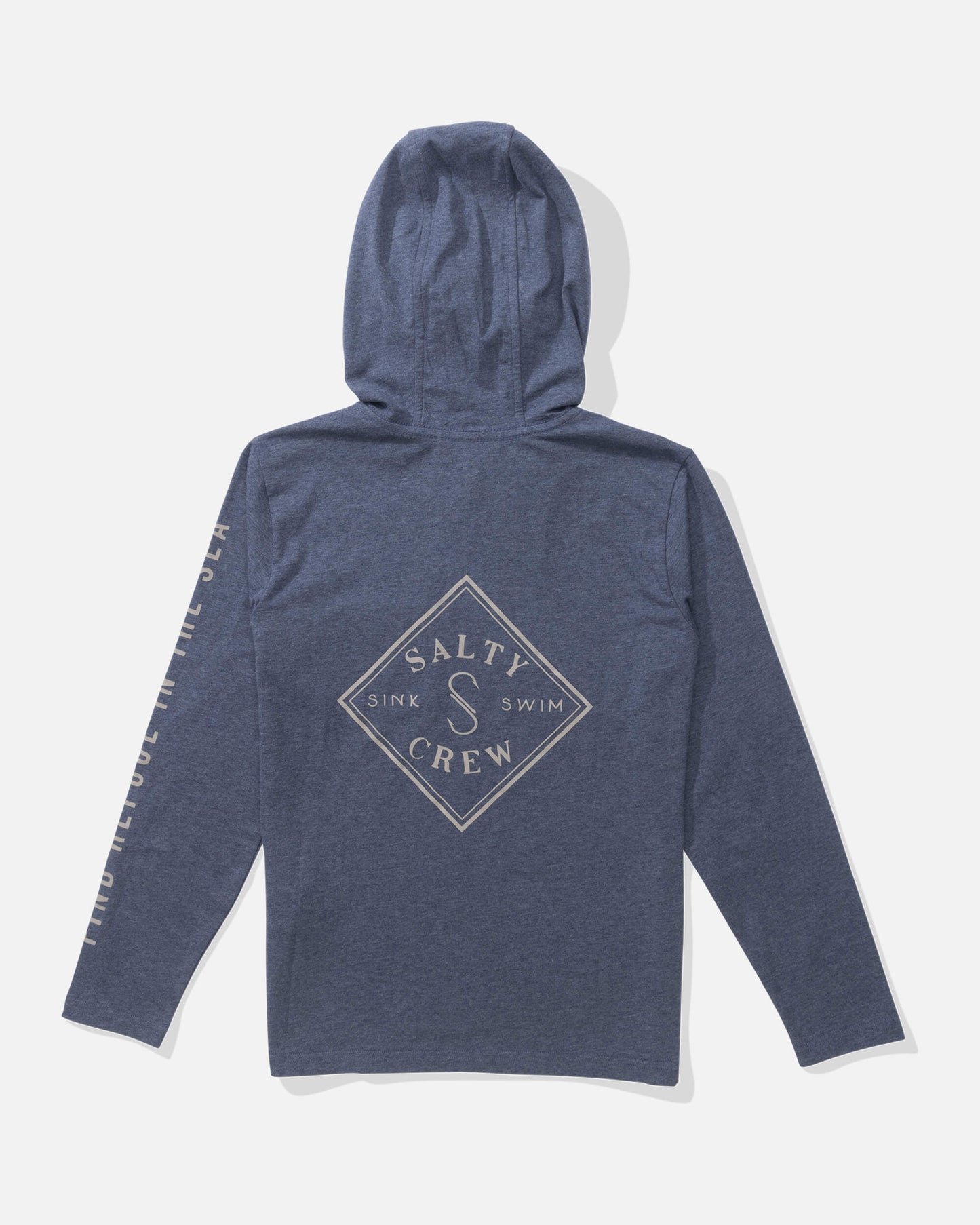 Salty crew SUN PROTECTION Tippet  Hood Tech Tee Kids - Navy in Navy