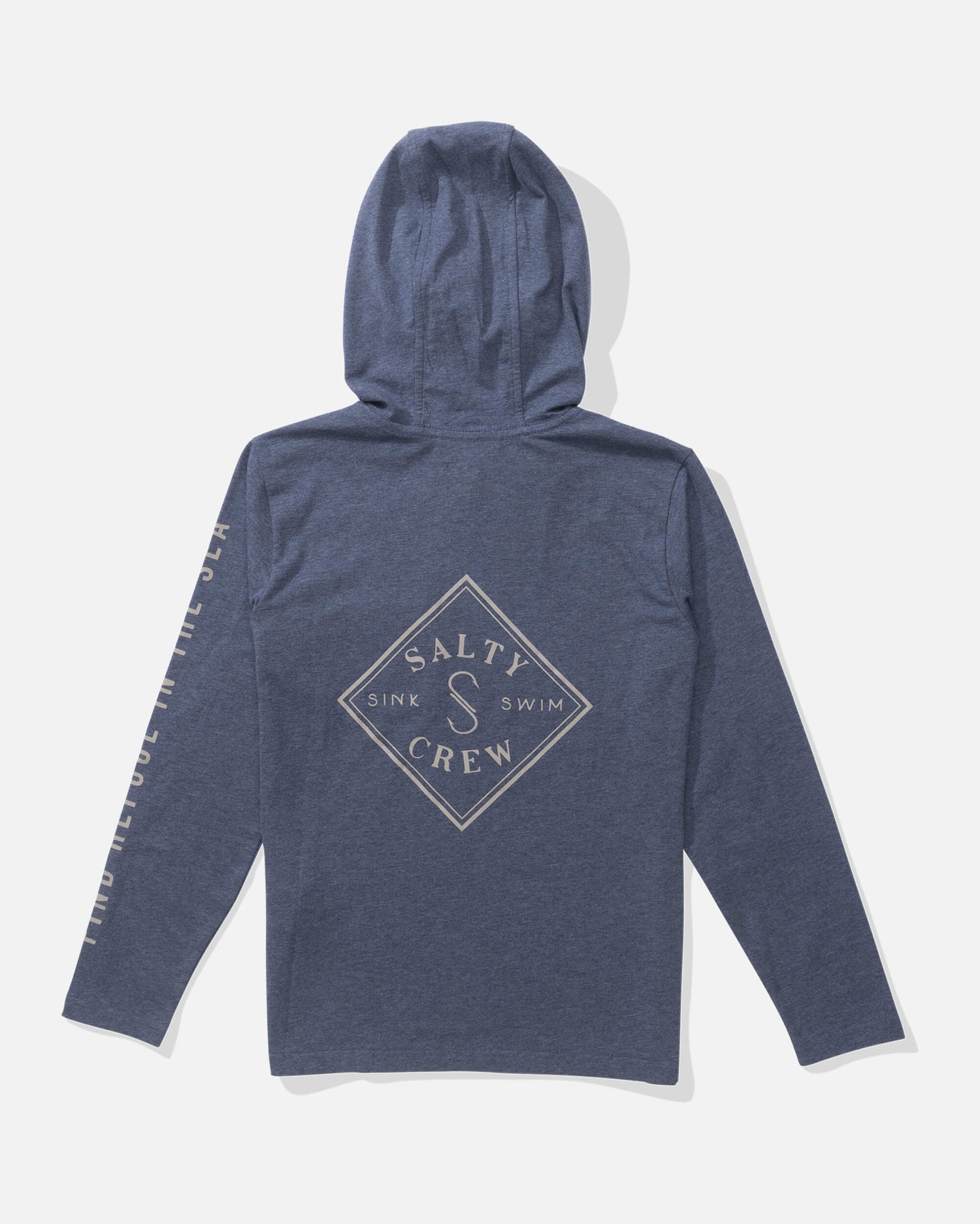 Salty crew SUN PROTECTION Tippet  Hood Tech Tee Kids - Navy in Navy