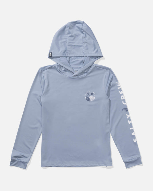 Salty crew SUN PROTECTION Stake Out  Sunshirt Kids - Blue Fog in Blue Fog