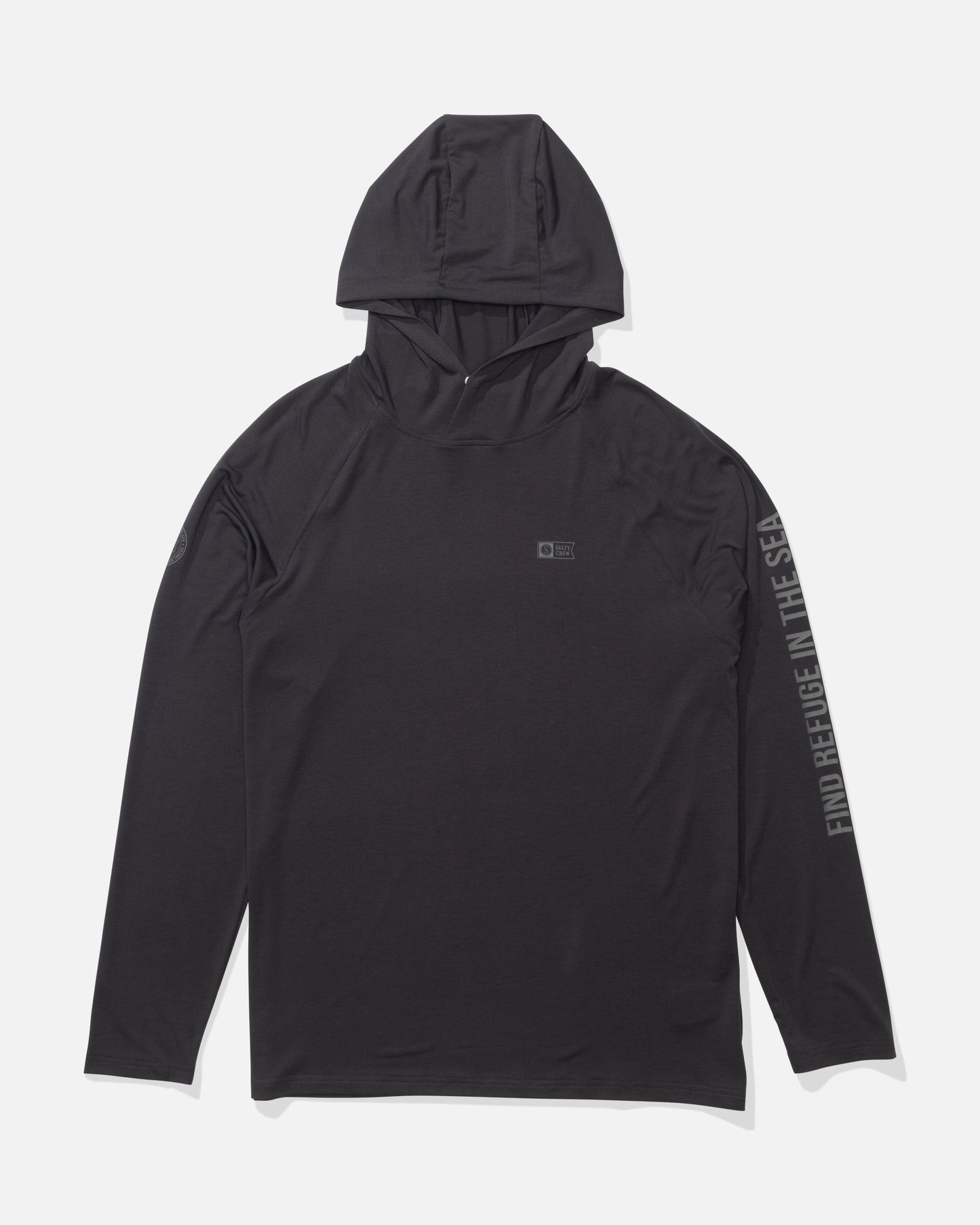 Mariner Hood Tech Tee - Charcoal