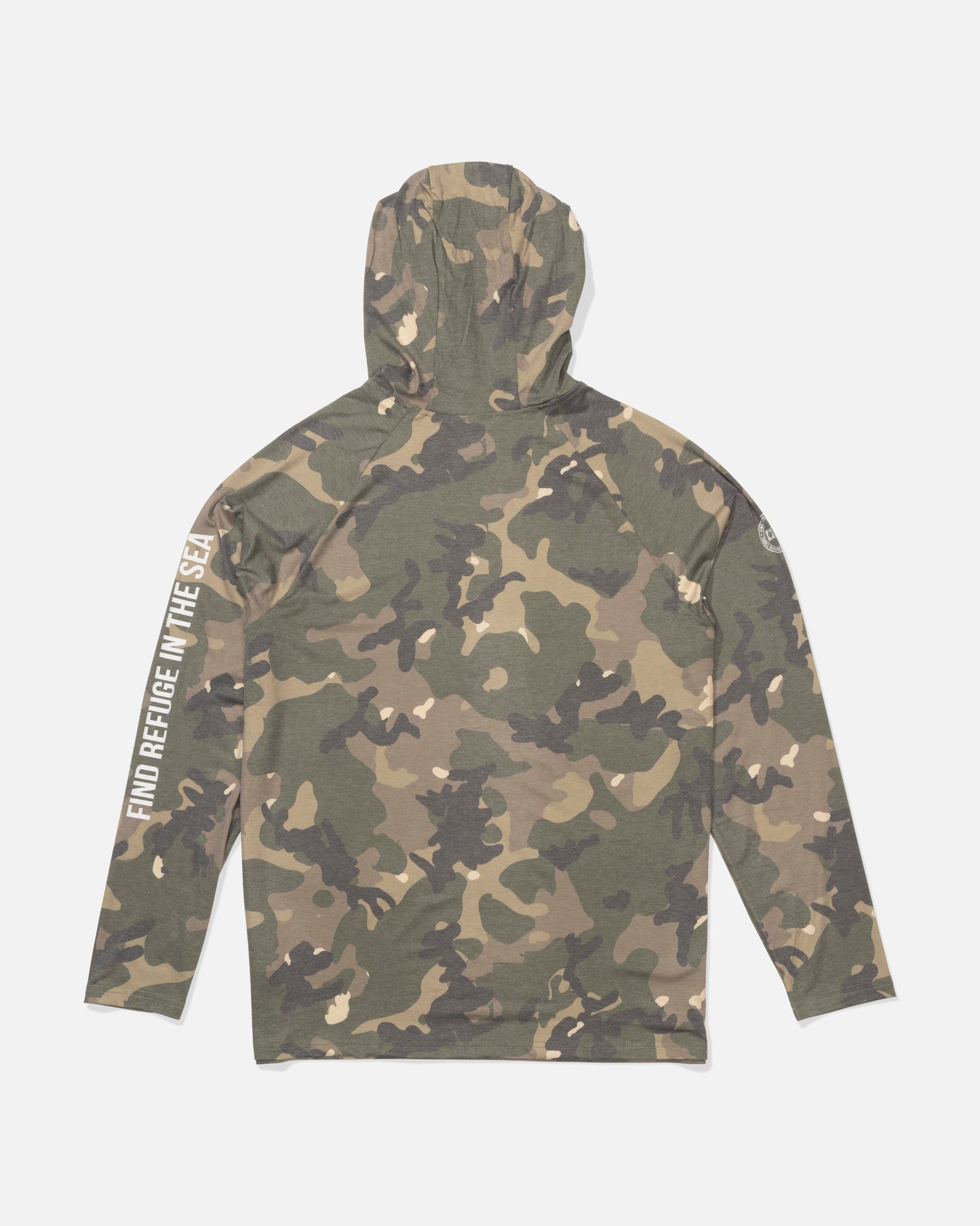Mariner Hood Tech Tee - Green Camo