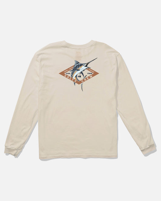 Diamond Marlin Ls Tee - Moonbeam