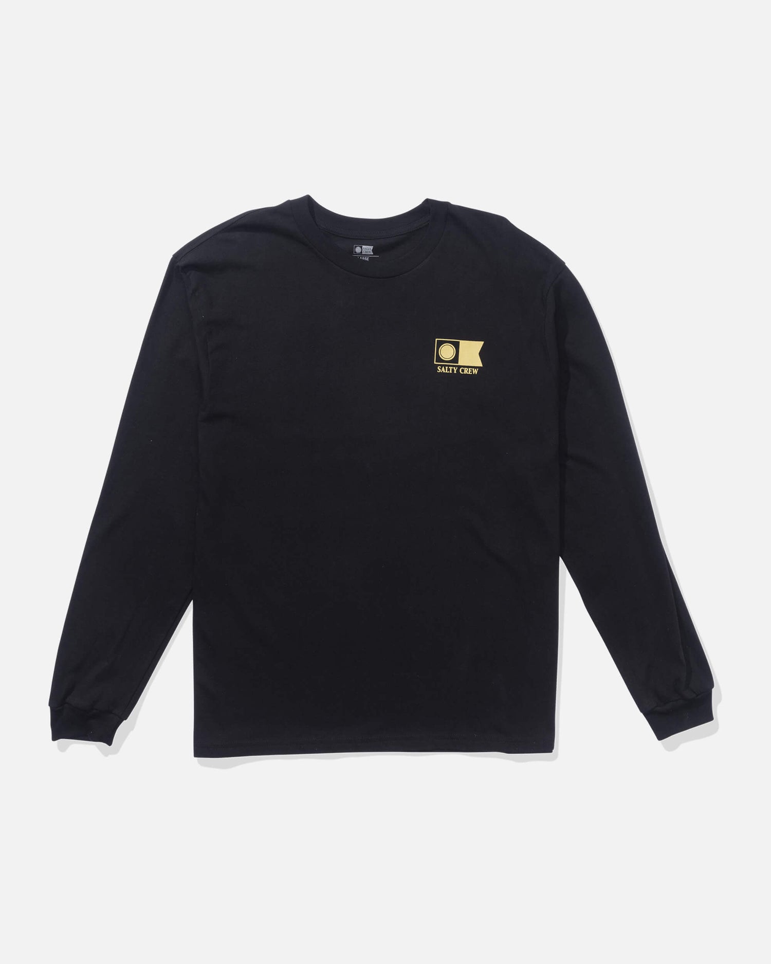 Salty crew T-SHIRTS L/S Flagship Ls Tee - Black in Black