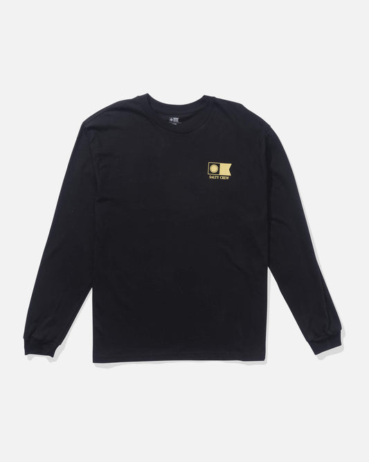 Salty crew T-SHIRTS L/S Flagship Ls Tee - Black in Black