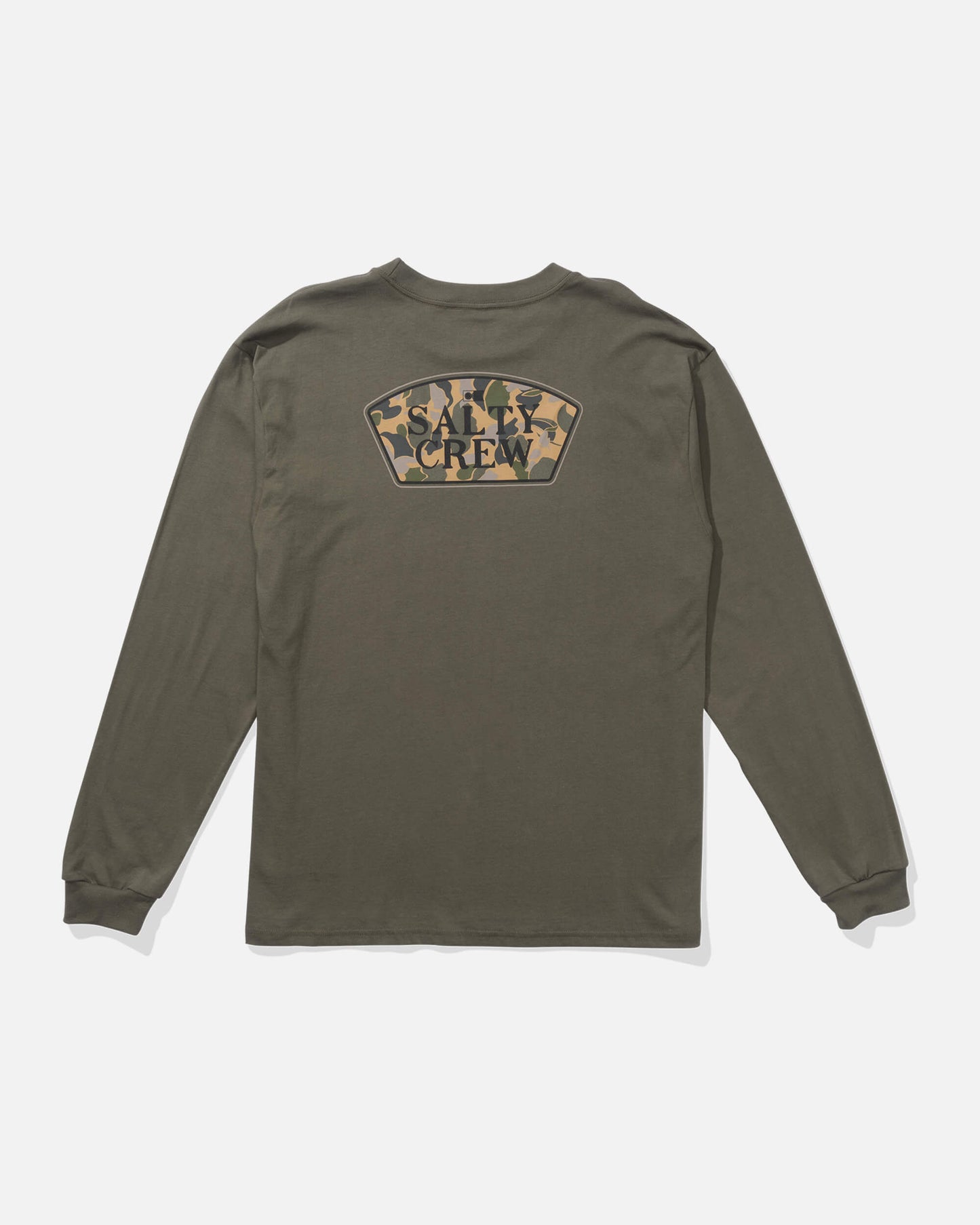 Salty crew T-SHIRTS L/S Filler Up Ls Tee - Dusty Olive in Dusty Olive