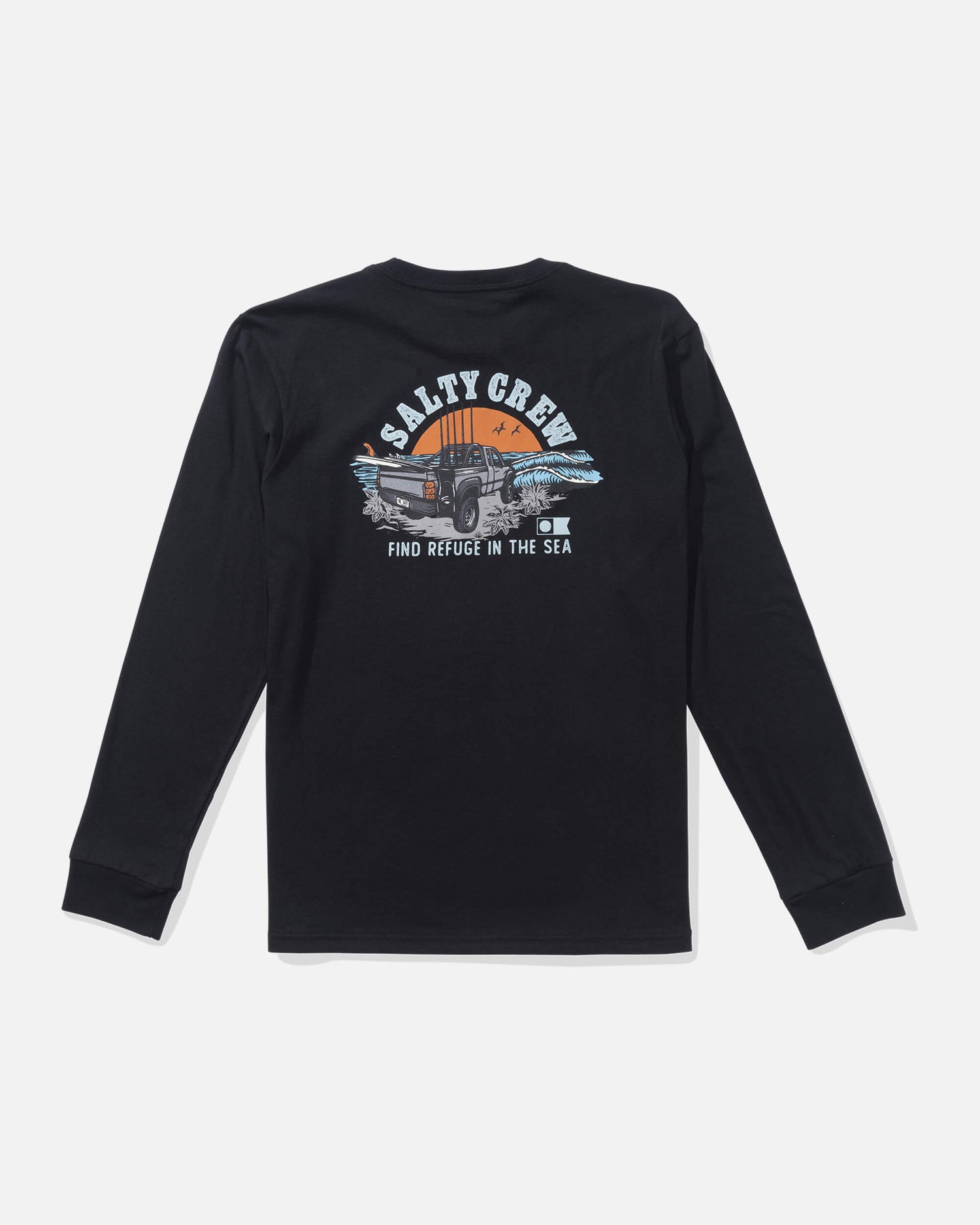 Salty crew T-SHIRTS L/S Lifted  Ls Tee Kids - Black in Black