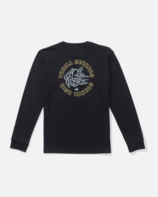 Salty crew T-SHIRTS L/S Good Vibes  Ls Tee Kids - Black in Black