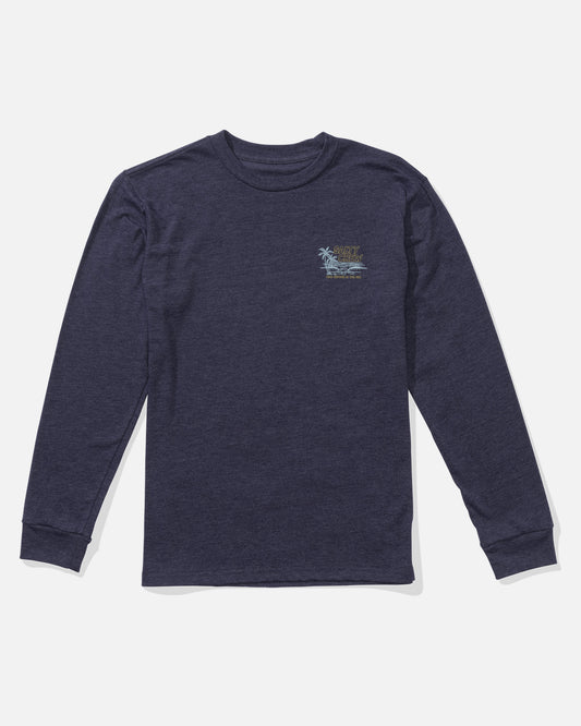 A Frame  Ls Tee Kids - Navy Heather