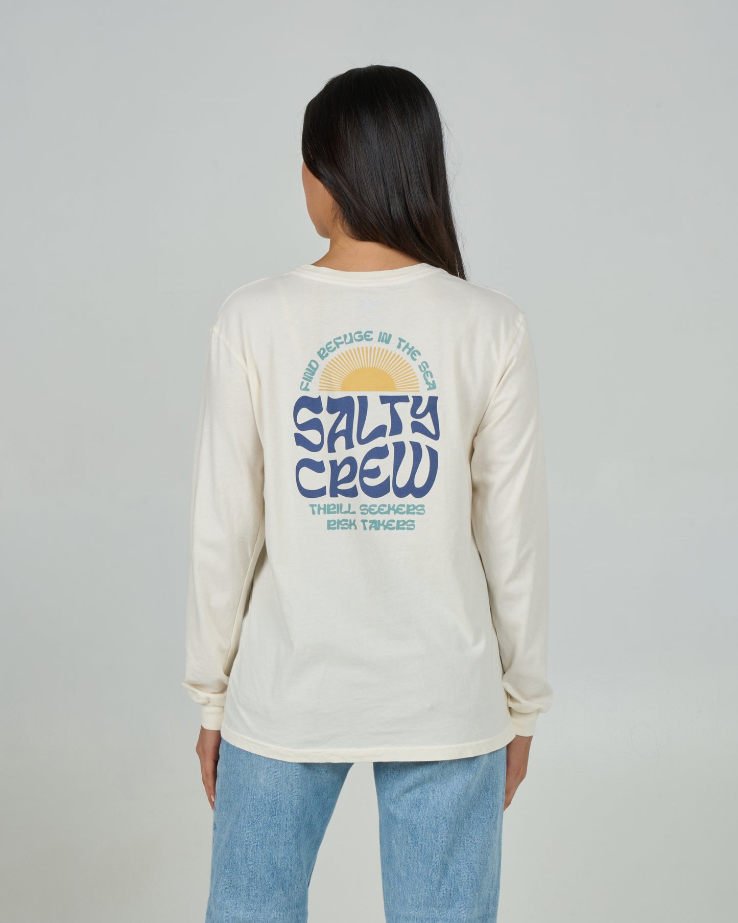 Sunrise Ls B.f Tee - Off White