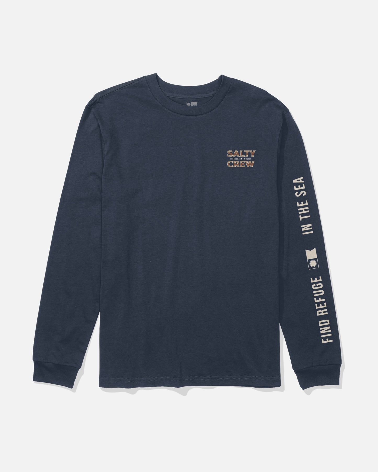 Offset Ls Tee - Navy