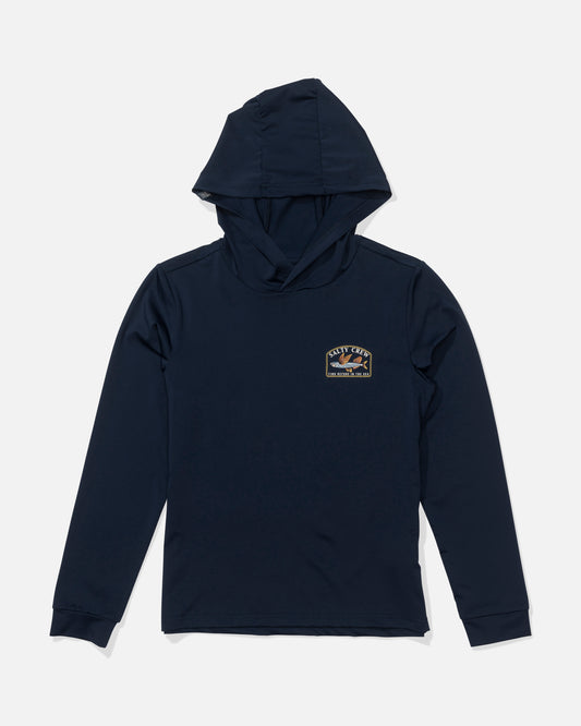 Fly Home  Hood Sunshirt Kids - Navy