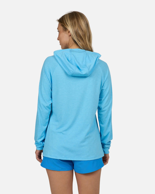 Circled Tech Hoody - Pool Blue