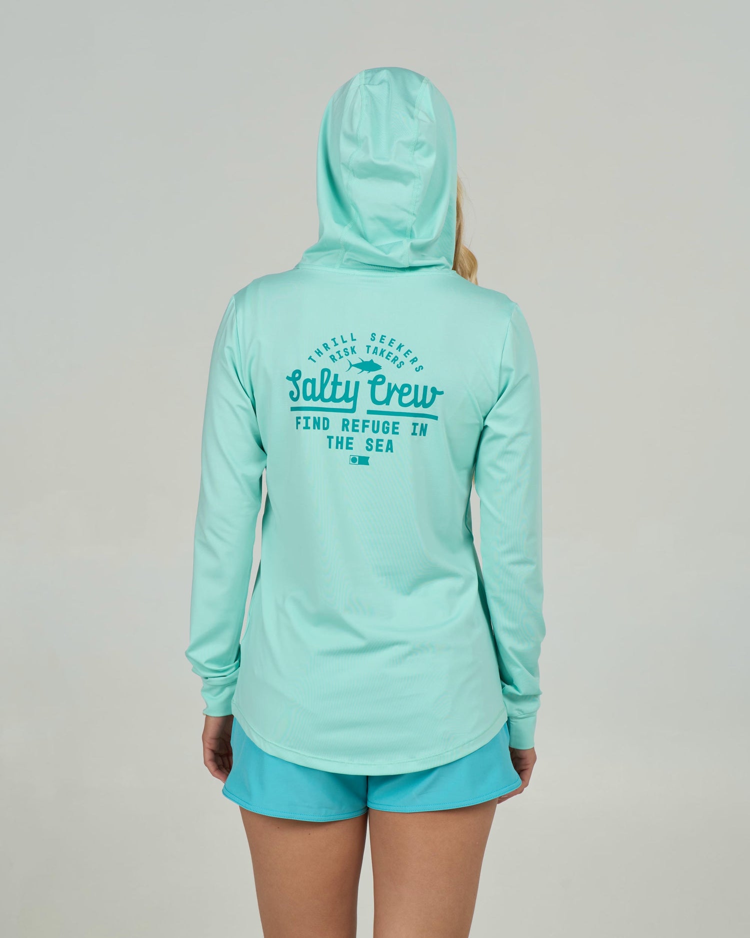 Unscripted Hooded Sunshirt - Mint