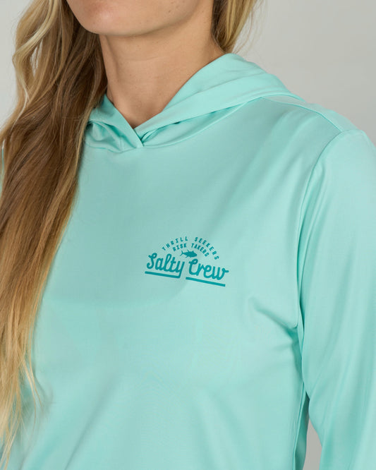 Unscripted Hooded Sunshirt - Mint