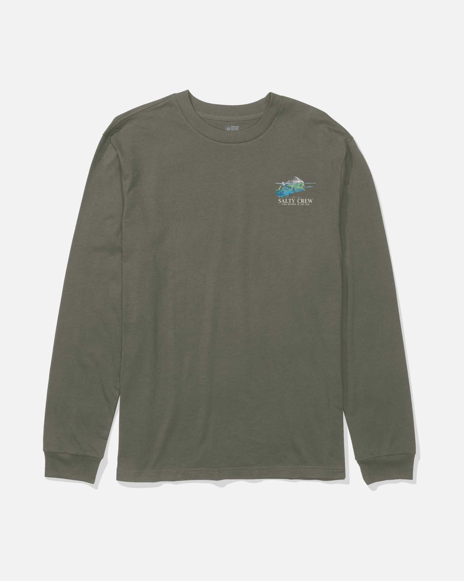 Mahi Surface Ls Tee - Dusty Olive