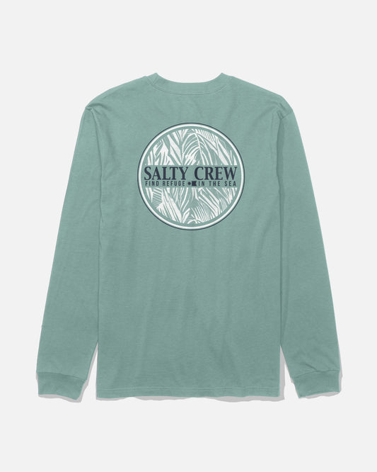 Salty Fill Ls Tee - Mackerel