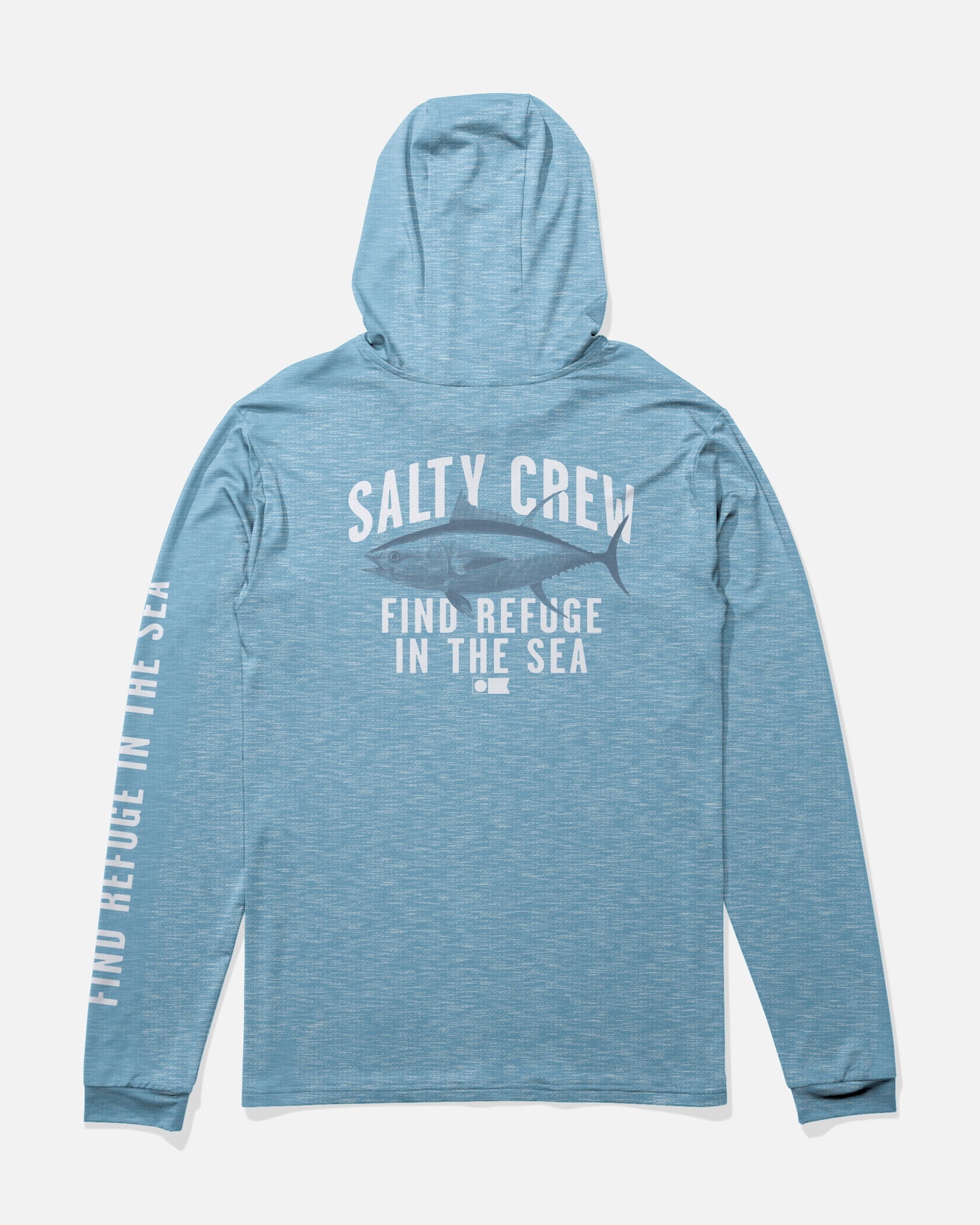 Bitmap Hood Sunshirt - Blue Heather