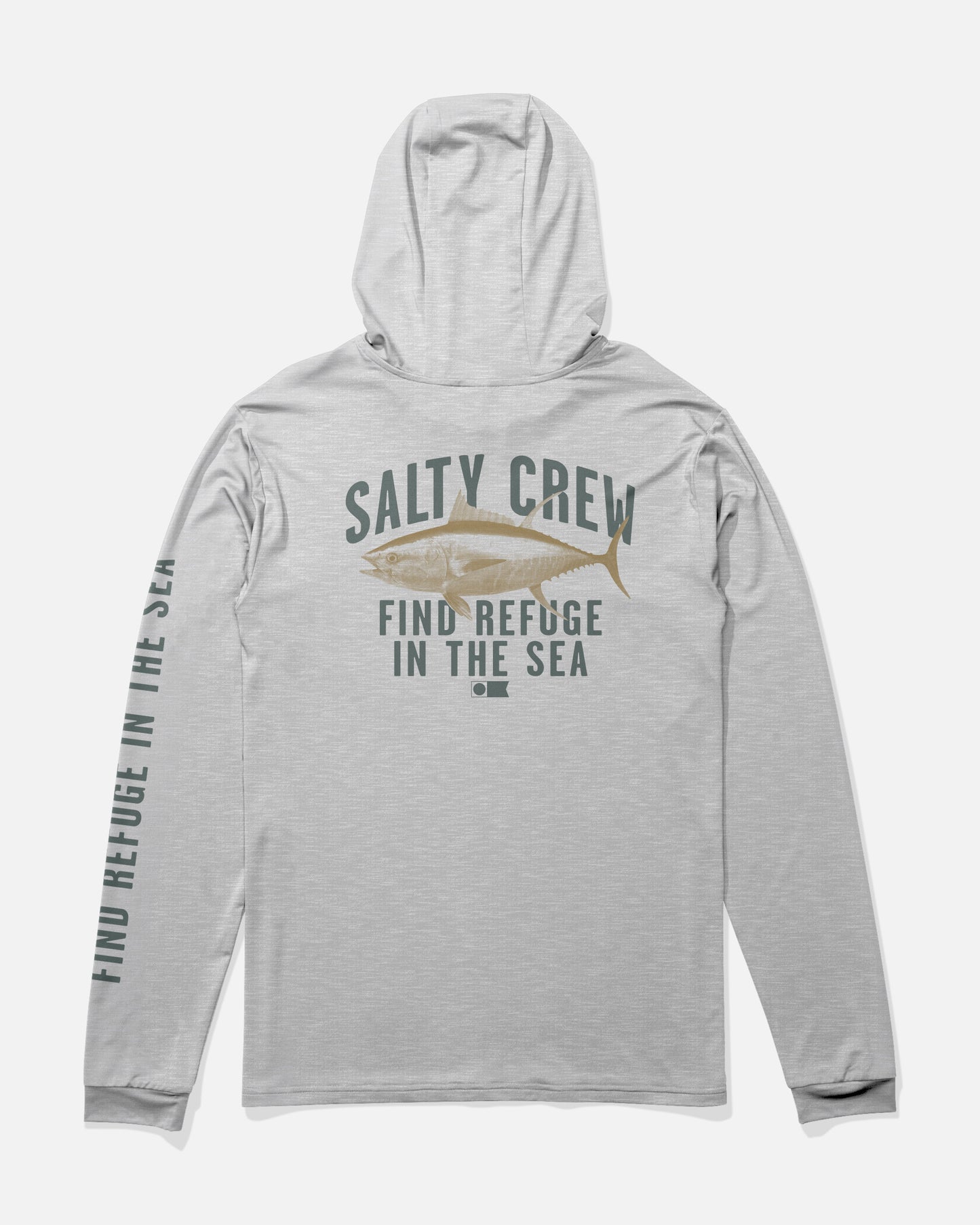 Bitmap Hood Sunshirt - Grey Heather
