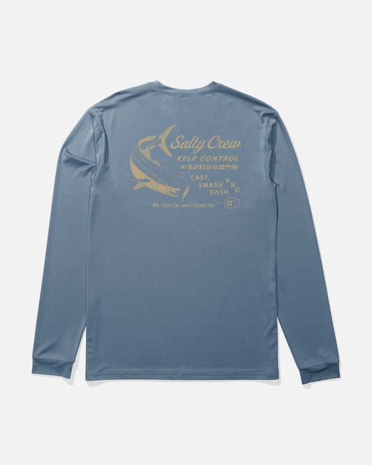 Kelp Control Ls Sunshirt - Captains Blue