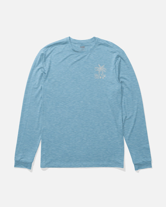 Day Off Ls Sunshirt - Blue Heather