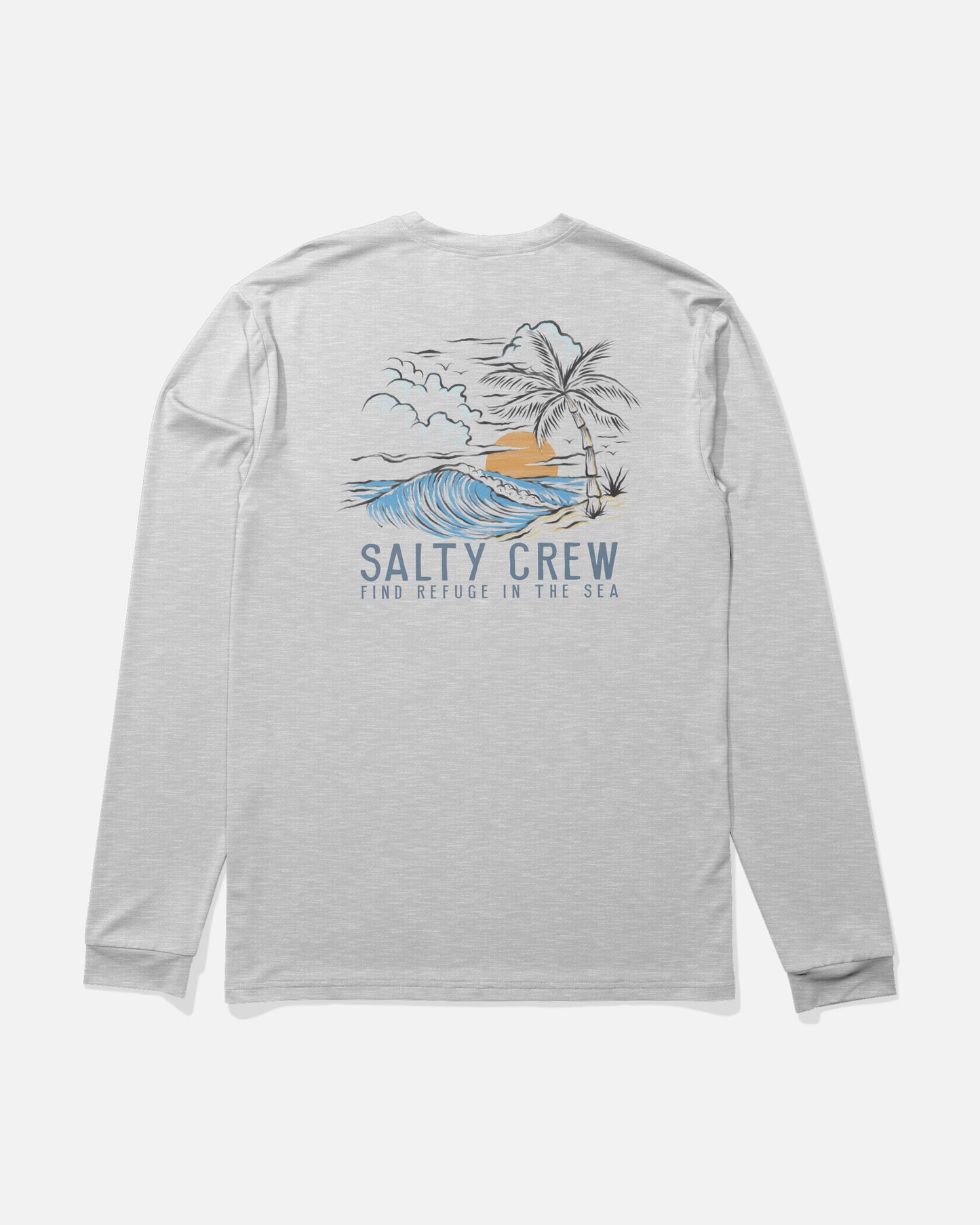 Day Off Ls Sunshirt - Grey Heather