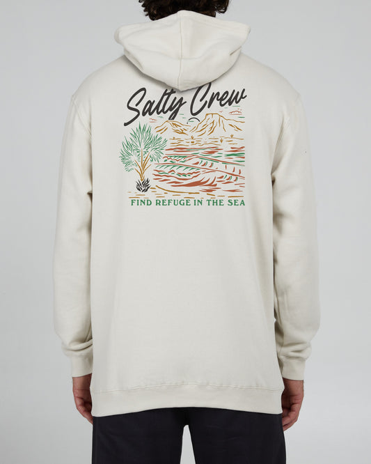 Salty Crew Men - Western Waves Hood Fleece - Bone