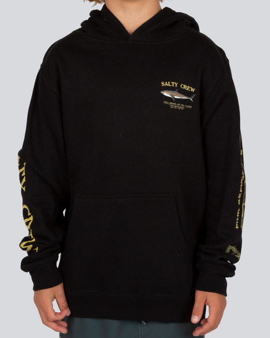 Bruce  Hood Fleece Kids - Black