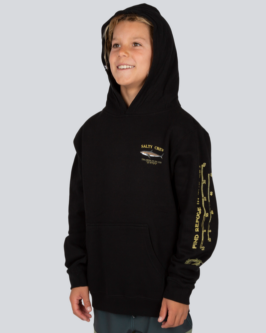 Bruce  Hood Fleece Kids - Black