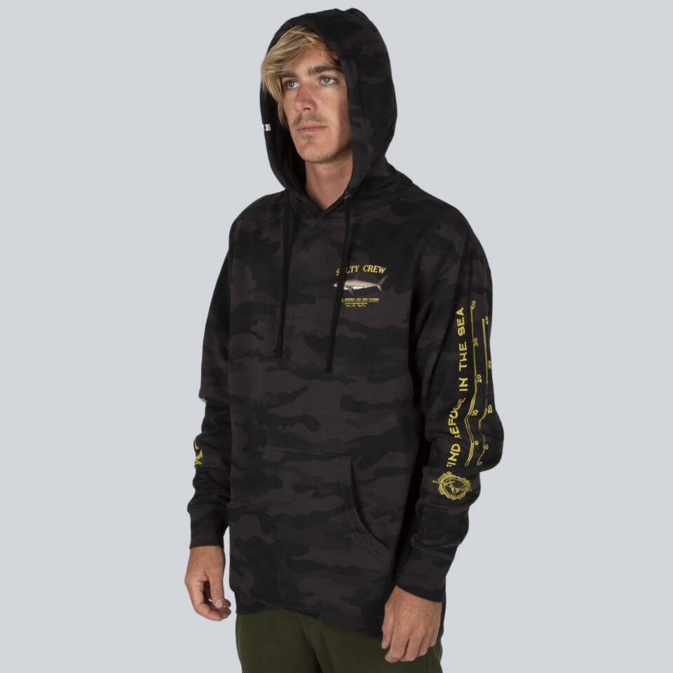 Bruce Hood Black Camo Fleece