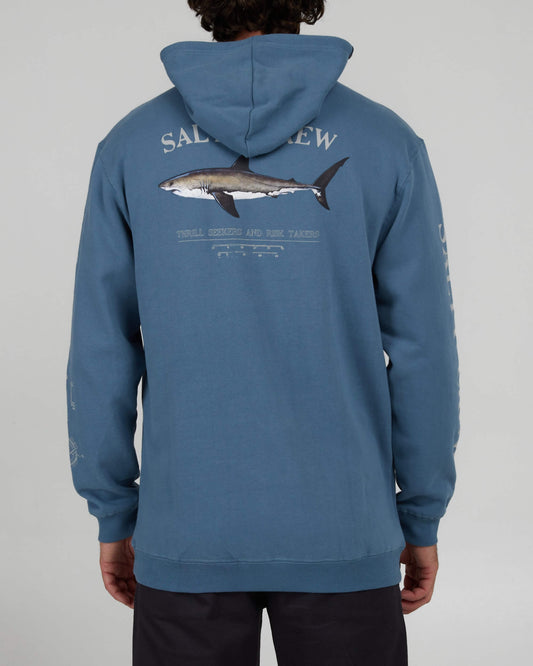 Salty crew FLEECE STANDARD Bruce Hood Fleece - Slate in SLATE