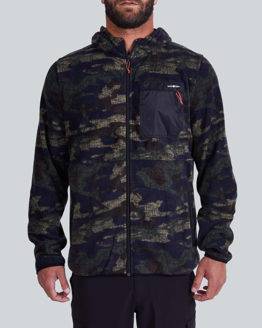 Edgewater Camo Full-Zip Hooded Fleece