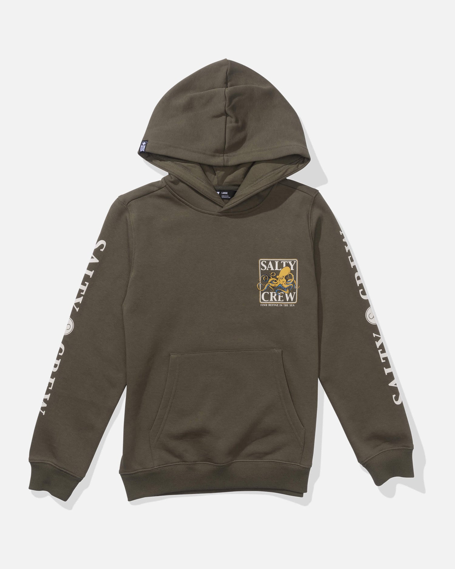 Salty crew FLEECE STANDARD Ink Slinger  Fleece Kids - Dusty Olive in DUSTY OLIVE
