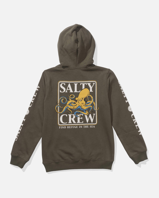 Salty crew FLEECE STANDARD Ink Slinger  Fleece Kids - Dusty Olive in DUSTY OLIVE
