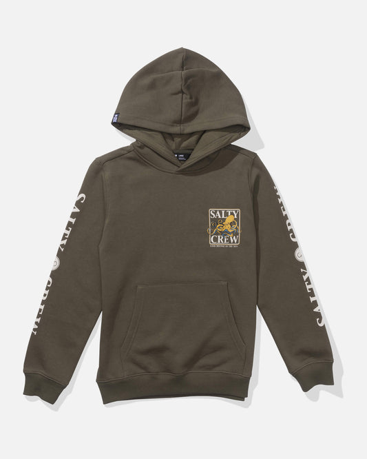 Salty crew FLEECE STANDARD Ink Slinger  Fleece Kids - Dusty Olive in DUSTY OLIVE